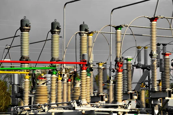 Elektropodstancii Ger Billig Energi Hela Regionen — Stockfoto