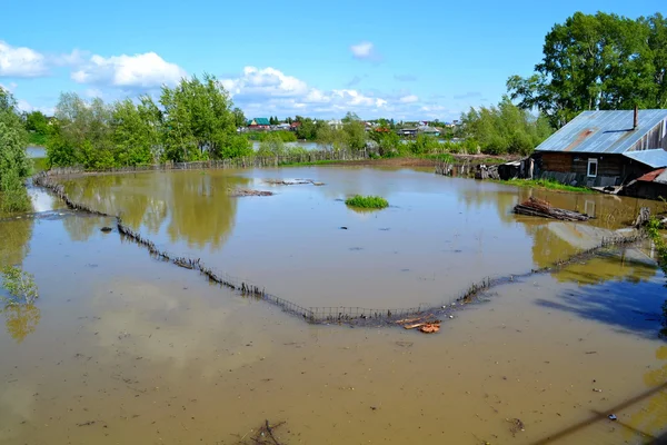 Översvämning på Altai — Stockfoto