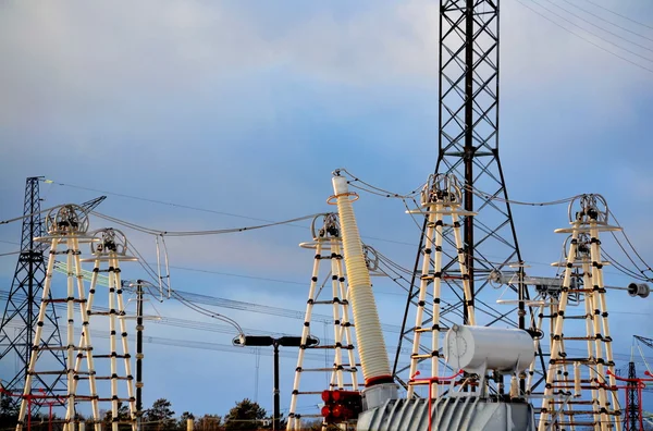 Elektrik Trafo Merkezleri Sibirya — Stok fotoğraf