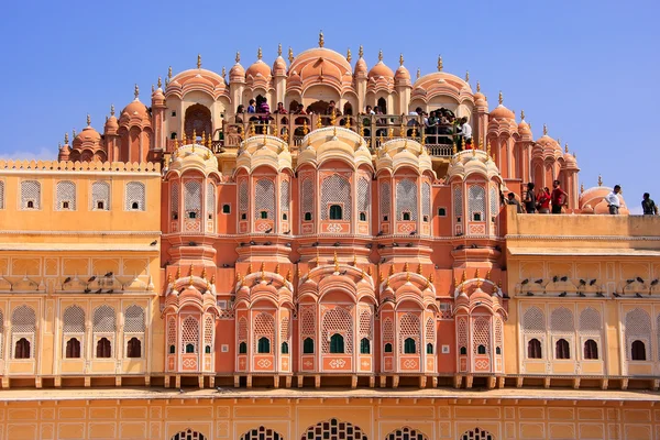 Interior of Hawa Mahal - Palace of the Winds in Jaipur, Rajasta — стоковое фото
