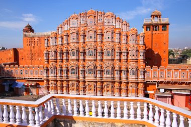 Hawa Mahal - Palace of the Winds in Jaipur, Rajasthan, India. clipart