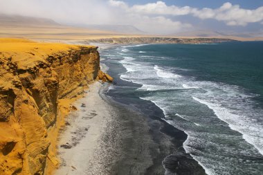 Supay Beach in Paracas National Reserve, Peru. 