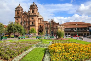 Iglesia de la Compania de Jesus Cusco Plaza de Armas üzerinde, Peru