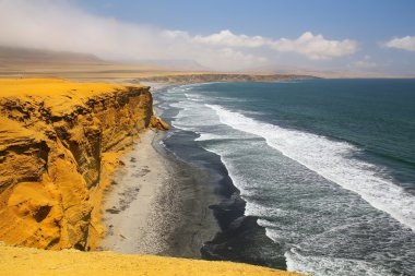 Supay Beach in Paracas National Reserve, Peru. 
