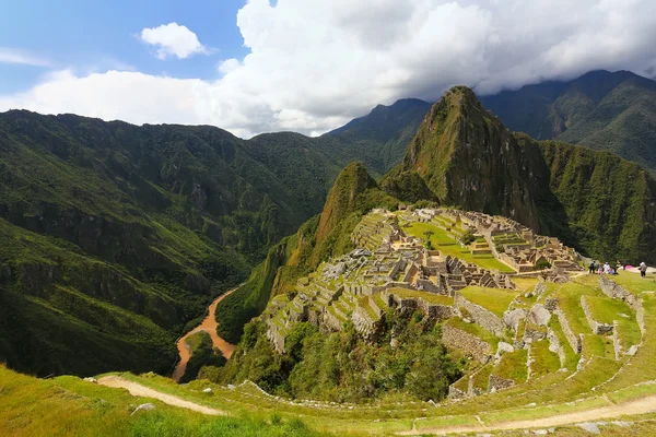 Ciudadela inca Machu Picchu en Perú — Foto de Stock