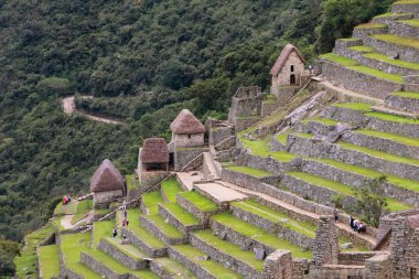 Peru'daki Machu Picchu adlı tarım taş teraslar
