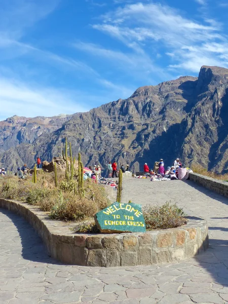 Mirador Cruz del Condor en Cañón del Colca, Perú —  Fotos de Stock