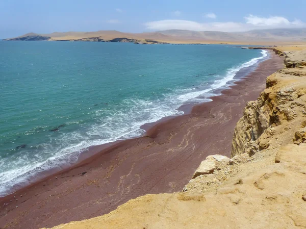 Roja strand in Paracas National Reserve, Peru. — Stockfoto