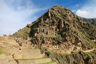Teras ve Temple Hill Ollantaytambo, Pe Inca kale