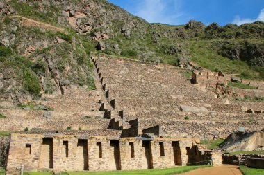 Inca Kalesi Ollantaytambo, Peru, Pumatallis teraslarında