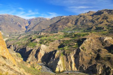 Colca Canyon in Peru clipart