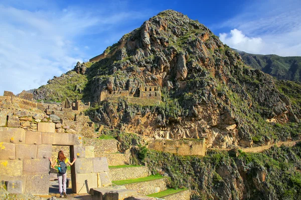 Inca festung in ollantaytambo, peru — Stockfoto