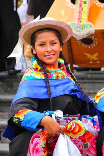 Lima, Peru-januari 31: Onbekende vrouw presteert tijdens Festiv — Stockfoto