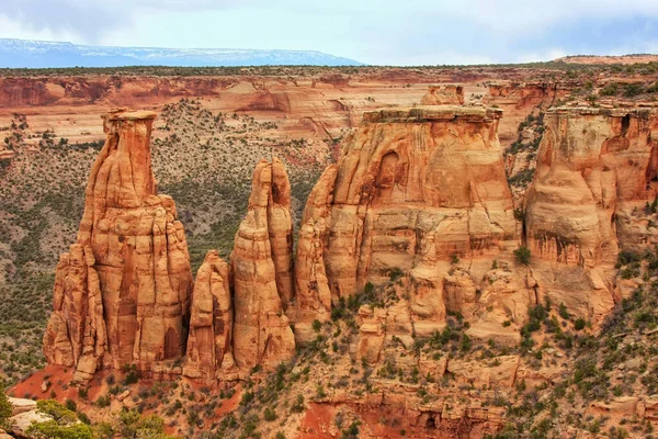 View Pipe Organ Formation Colorado National Monument Grand Junction Usa — Stock Photo, Image