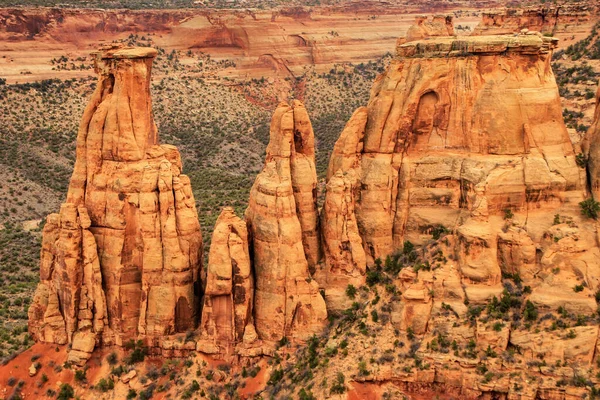 Blick Auf Die Pfeifenorgelbildung Colorado National Monument Grand Junction Usa — Stockfoto