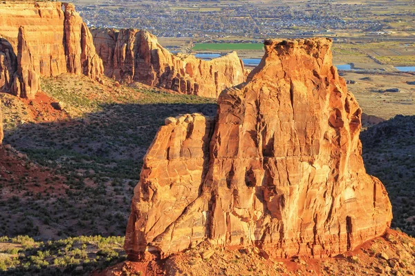 Monument Canyon Independence Rock Colorado Ulusal Anıtı Grand Junction Abd — Stok fotoğraf