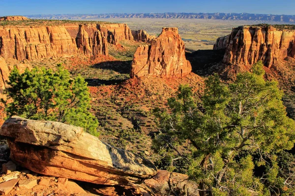 View Monument Canyon Independence Rock Colorado National Monument Grand Junction — Stock Photo, Image