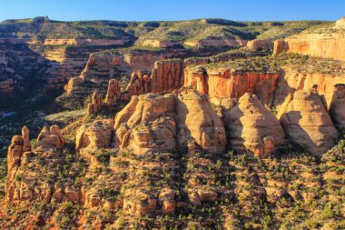 Colorado Ulusal Anıtı 'ndaki Kola Fırınları Manzarası, Grand Junction, ABD