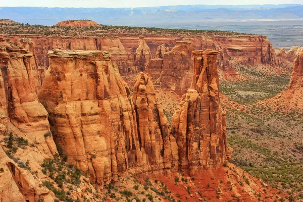 Pohled Formaci Varhan Colorado National Monument Grand Junction Usa — Stock fotografie