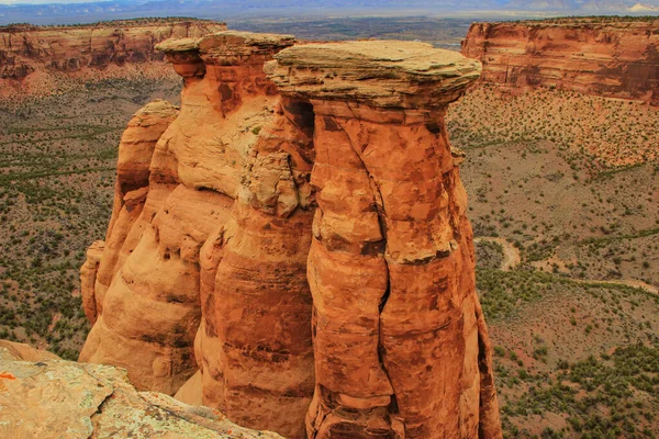 Colorado Ulusal Anıtı Ndaki Kaya Oluşumları Grand Junction Abd — Stok fotoğraf