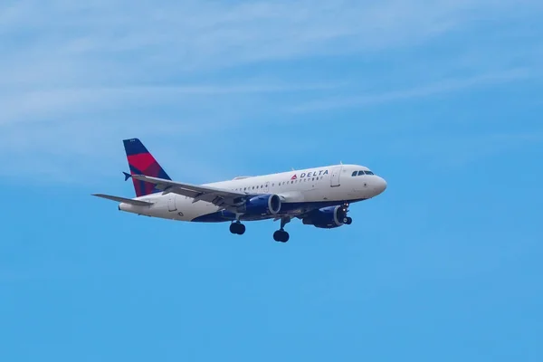 Denver Usa Oktober Airbus A319 Drivs Delta Flyger Den Oktober — Stockfoto