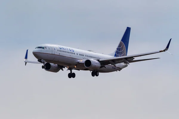 Denver Usa October Boeing 737 Που Λειτουργεί Από Τις Ηνωμένες Εικόνα Αρχείου