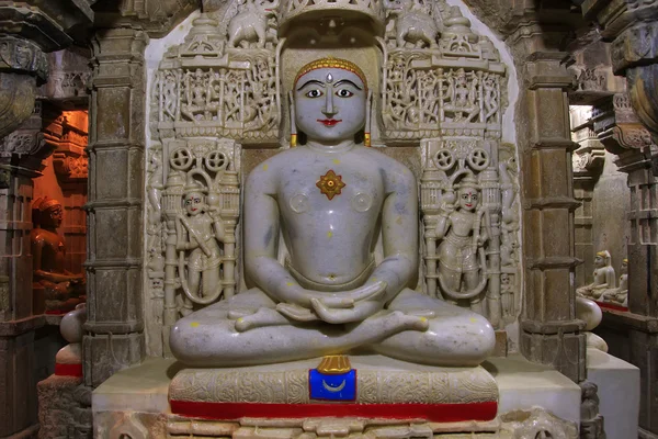 Interior do templo de Jain, Jaisalmer, Índia — Fotografia de Stock