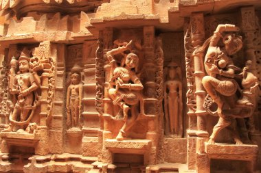 Decorative carving of Jain temples, Jaisalmer, India clipart