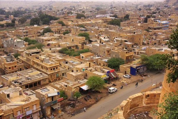 Pemandangan kota dari Benteng Jaisalmer, India — Stok Foto