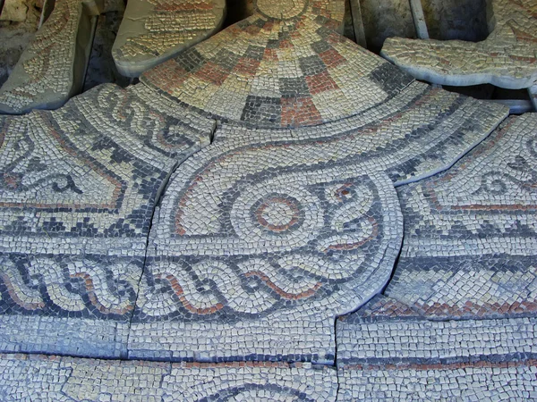 Détail des mosaïques antiques, Chersonesus Taurica, Sébastopol, Crim — Photo