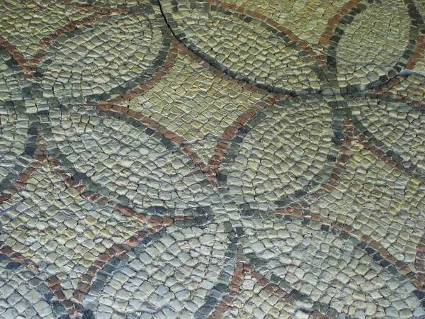 Detail of ancient mosaics, Chersonesus Taurica, Sevastopol — Stock Photo, Image