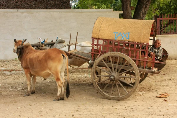 Toeristische taxi in mingun, regio van mandalay, myanmar — Stockfoto