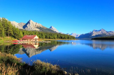 Maligne Gölü Jasper national park, Alberta, Kanada