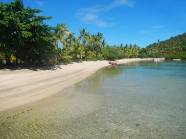 Sandy beach Nananu-i-Ra Island, Fiji