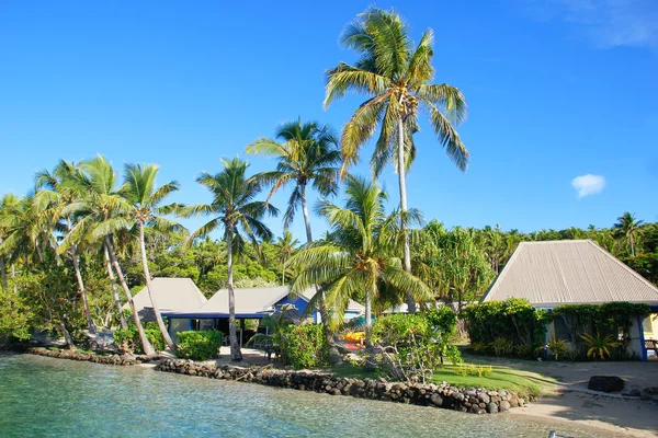 Tropical resort på Nananu-i-Ra ö, Fiji — Stockfoto