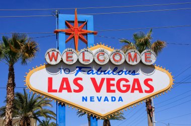 Las Vegas, Amerika Birleşik Devletleri - 19 Mart: 19 Mart 2013 tabelada muhteşem Las Vegas Las Vegas, ABD hoşgeldiniz. Las Vegas dünyanın en iyi turistik yerlerinden biridir.