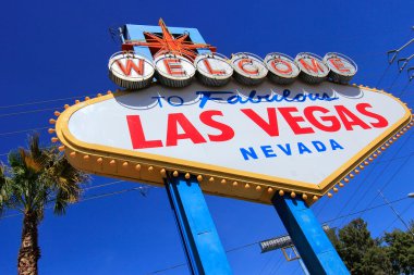 Las Vegas, Amerika Birleşik Devletleri - 19 Mart: 19 Mart 2013 tabelada muhteşem Las Vegas Las Vegas, ABD hoşgeldiniz. Las Vegas dünyanın en iyi turistik yerlerinden biridir.