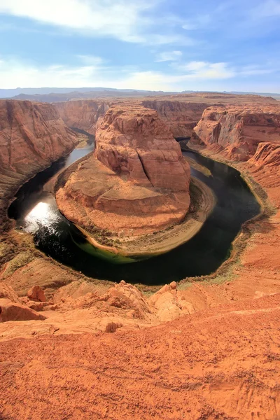 Підкова bend видно з видом, Арізона, США — стокове фото