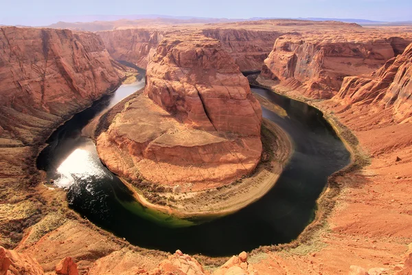 Nazvaný Horsehoe bend z overlook, arizona, usa — Stock fotografie