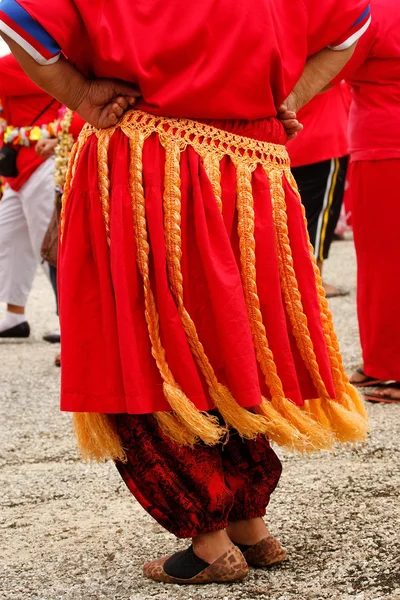 Detalj av traditionella tonganska kjol — Stockfoto