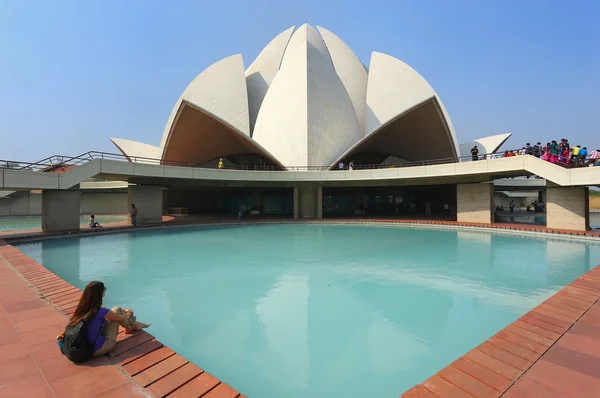 Lotus-Tempel in Neu Delhi, Indien — Stockfoto