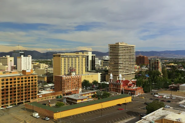 Veduta aerea del centro di Reno, Nevada — Foto Stock
