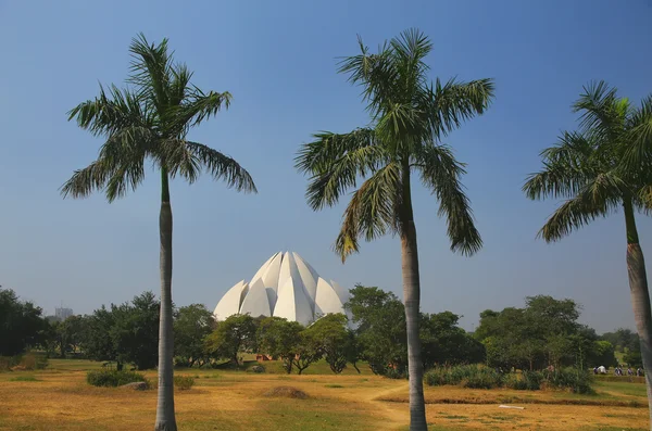 Lotustempel i New Delhi, Indien — Stockfoto