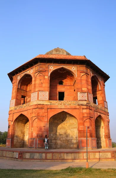 Humayuns biblioteca privada, Purana Qila, Nova Deli, Índia — Fotografia de Stock