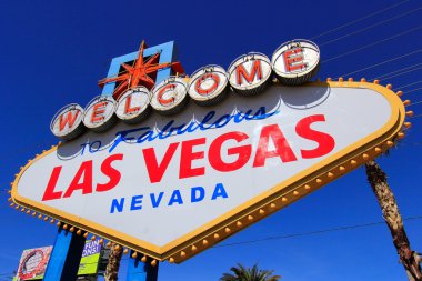Las Vegas, Amerika Birleşik Devletleri - 19 Mart: 19 Mart 2013 tabelada muhteşem Las Vegas Las Vegas, ABD hoşgeldiniz. Las Vegas dünyanın en iyi turistik yerlerinden biridir