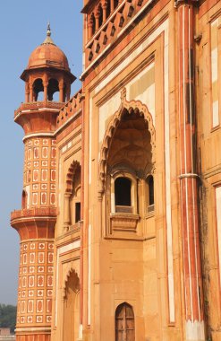 Closeup cephe Safdarjung mezarı, Yeni Delhi, Hindistan