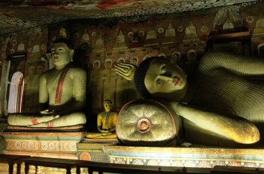 Dambulla altın tapınak Sri Lanka iç