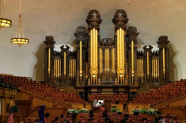 Salt Lake City, Amerika Birleşik Devletleri - 26 Temmuz: Tabernacle organ üzerinde 26 Temmuz 2013 Salt Lake City, Amerika Birleşik Devletleri. Dünyanın en büyük organ biridir.