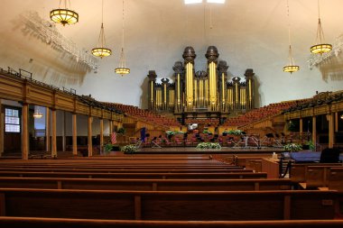 Salt Lake City, Amerika Birleşik Devletleri - 26 Temmuz: Tabernacle organ üzerinde 26 Temmuz 2013 Salt Lake City, Amerika Birleşik Devletleri. Dünyanın en büyük organ biridir.