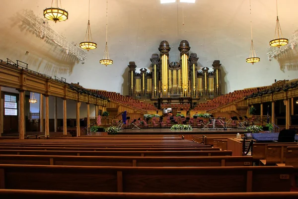 Salt Lake City, Amerika Birleşik Devletleri - 26 Temmuz: Tabernacle organ üzerinde 26 Temmuz 2013 Salt Lake City, Amerika Birleşik Devletleri. Dünyanın en büyük organ biridir. — Stok fotoğraf